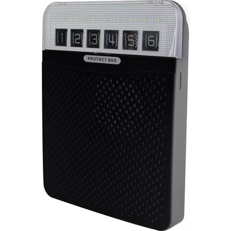 Récepteur-carillon supplémentaire sans-fil 800m - Noir / 6 Zones / 32 Mélodies (PROTECT 800) (1/4)