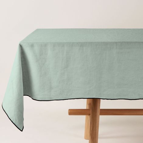 Nappe carrée en Lin lavé légèrement froissé CARLINA (1/4)