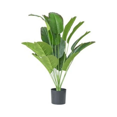 18 Leaf Potted Plants Large Artificial Banana Tree Fake Monstera Plastic Palm Tree Leaves For Home Garden Wedding Decoration (1/5)