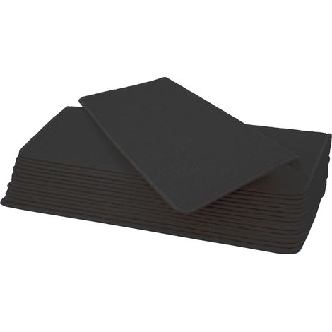 Set di 15 gradini per scale protezione scale antiscivolo 65x25 cm rettangolare nero-antracite 040000019