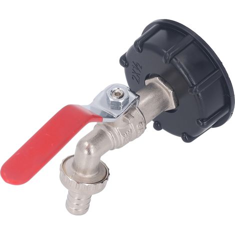 Adaptateur réservoir IBC 60mm filetage gros S60X6 laiton étanche robinet 1/2po pour cuve 1000-1250L raccord tuyau arrosage (1/5)