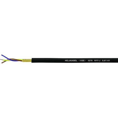 HELU 32023 Cavo posa fissa NYY-J 3 G 1.5 mm² Nero 50 m