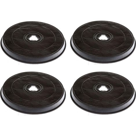 4 PEZZI FILTRO CAPPA FABER ELICA CARBONE ATTIVO 6093043 H 26,5 mm Ø 23.2 F 38 - NO ORIGINALE (1/2)