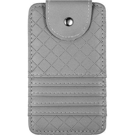 Organisateur de pare-soleil de voiture, pochette de rangement multifonctionnelle, clip pour lunettes de voiture, porte-lunettes de soleil, pochette pour cartes-14.60X8.80X0.50CM