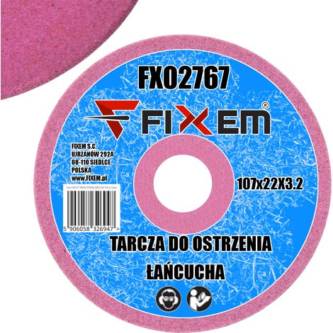 Disco affilatore per catene 107x22 rosa