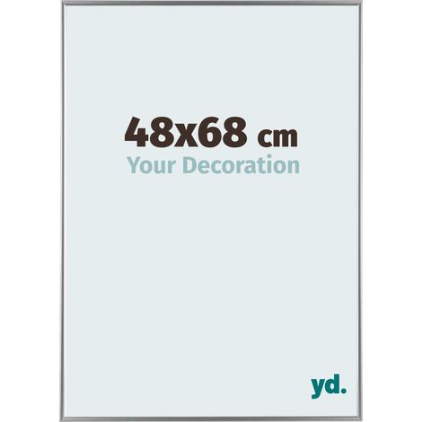yd. - Cadre photo 48x68 - Argent Brillant - Plastique - Evry