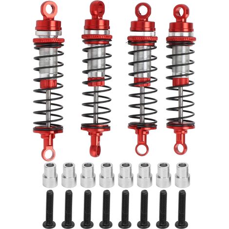 Amortisseurs avant arrière en alliage d'aluminium pour voiture RC Traxxas Latrax Teton 1/18, rouge (1/5)