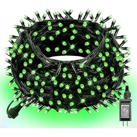 Guirlande lumineuse de Noël puissante de 20 mètres (66 pieds) avec 200 LED vertes, pour sapin de Noël (1/5)