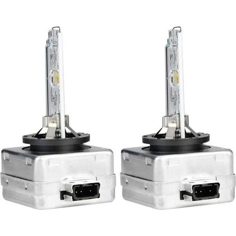 Ampoule Xénon D3S 6000K 35W, Lampe Phare HID Blanche au Remplacer pour Voiture, 35W DC 12V, Lot de 2 YYV (1/4)