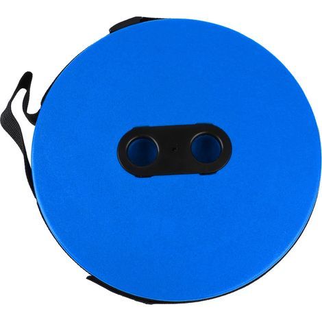 Teleskopierbarer, faltbarer und tragbarer Hocker, ideal zum Angeln (blau). (1/5)