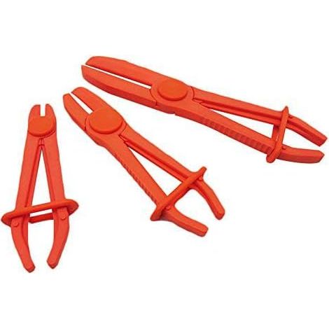 3 Pcs / Set Pinces à durite Pinces de Tuyau Ligne Pince Tuyau Pincée Pince À Sertir Pour Tuyau De Nylon Outil De Serrage Pour Tuyaux Flexibles, Freins, Conduites De Carburant, Chauffages, Radiateurs
