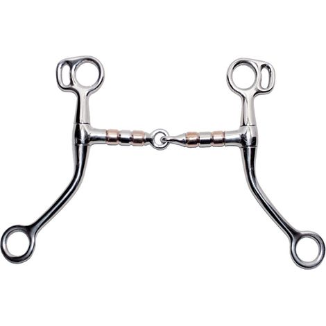 Morso western snodato in acciaio inox con rulli in rame da 16 mm