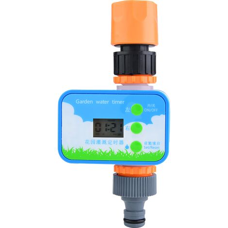Programmateur d'arrosage automatique électronique avec écran LCD, contrôleur d'irrigation intelligent pour jardin, balcon et pelouse, raccord à vis ABS (1/5)