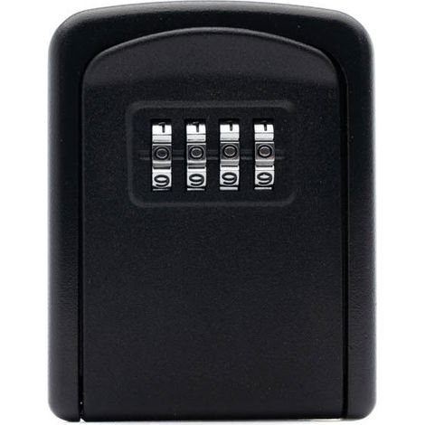 (black) SECURE WALL-MOUNTED KEY SAFE 75 X 90 X 33 MM (1/3)
