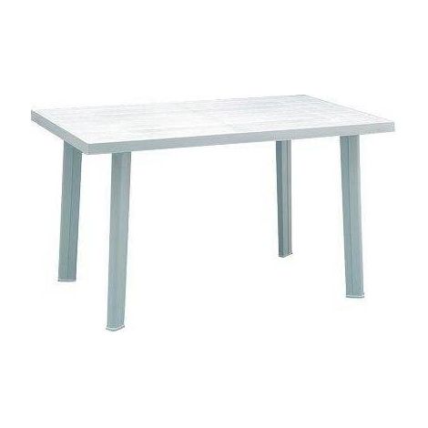 PROGARDEN mesa resina velo blanca 126x76 cm , Mesa Velo Blanca 126x76cm. -Marca: Progarden. -Mesa fabricada en resina color blanco. -Se sirve desmontada y es de muy fácil montaje.