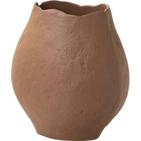 Orangefarbene Aluminiumvase 27 x 19 x 27 cm (1/5)