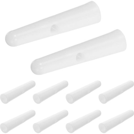 Perles de Queue de Parasol 10 Pièces Blanc Solide Lot Plastique Réparation Parasol Extérieur Accessoires pour Terrasse 18 Mm (1/5)