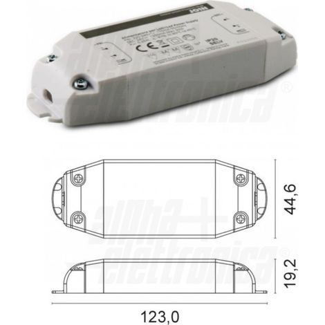 ALIMENTATORE TERMOPLASTICO SLIM 30 WATT 12 V