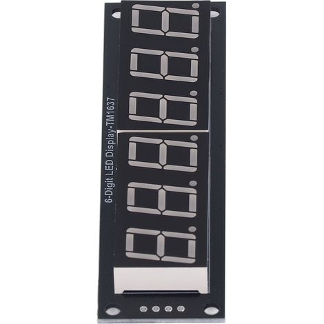 Module d'affichage numérique LED 6 chiffres 7 segments 0,56 pouce avec pilote TM1637, 5 V et 2 broches d'E/S (1/5)