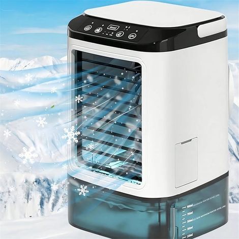 Portable air conditioner, ultrasonic desk fan, quiet, 3 speeds, night light, electric fan for home (1/5)