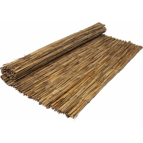 Werka Pro – Canisse roseau naturel 1x3m Ø 2,5mm – Renforcé par fil de fer tous les 20 cm – Brise-vue pour espaces extérieurs