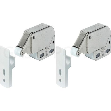 Portes de placard verrouillables X2 Mini Touch Catch pour caravanes et camping-cars