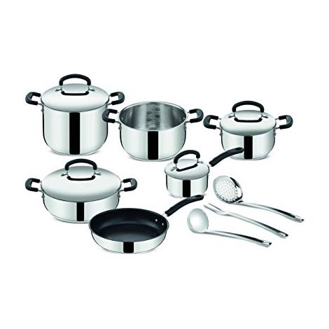Lagostina Pratica batteria pentole acciaio inox induzione 13 pezzi (1/4)