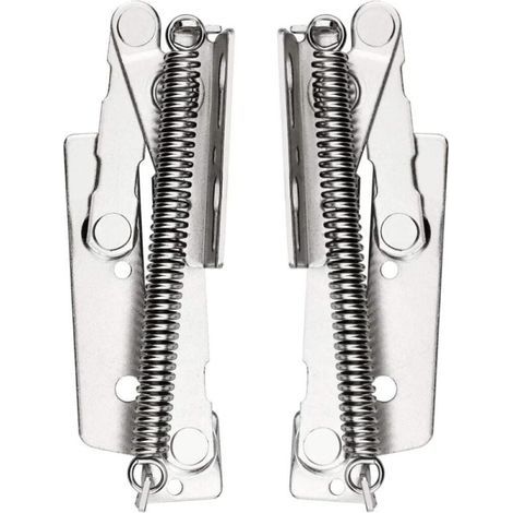 2 Pcs Charnière de Porte d'armoire, Charnière à Ressort, 80 ° Paumelles de Porte Pour Portes de Meuble Haut, Placard, Armoire de Cuisine Capacité de Charge Jusqu'à 10 Kg (1/5)