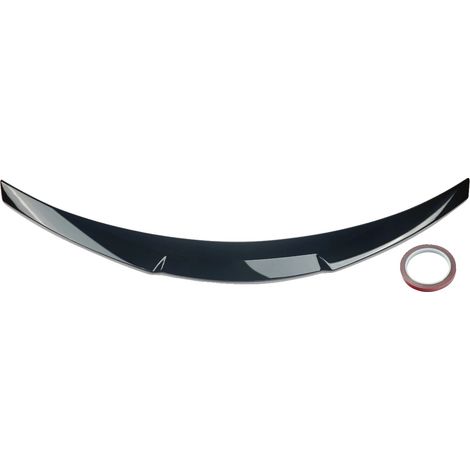 Spoiler trasero, plástico ABS, apto para coupés compactos de lujo, negro brillante. (1/2)