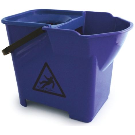 Seau à lessiver en Plastique Bleu avec poignée, 14L ( Prix pour 1 )