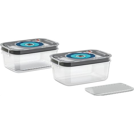 Bosch Conjunto de cajas de envasado al vacío negro azul transparente (1/3)