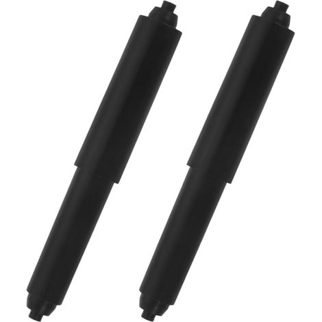 2 porte-papier toilette, plastique, noir, pour salle de bain (1/5)