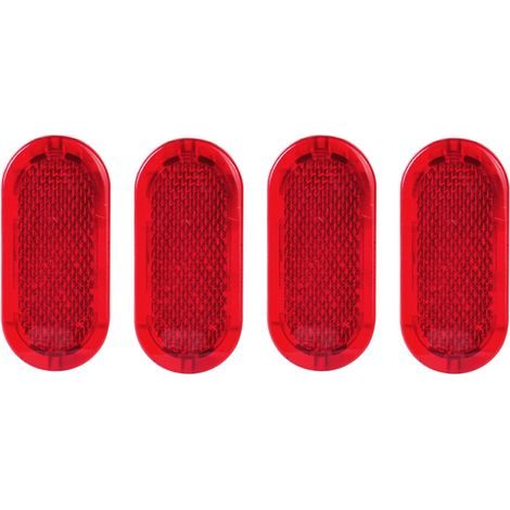 Réflecteur de Capuchon de Lumière D'Avertissement de Panneau de Porte Intérieure Rouge 4 Pièces Convient pour Beetle Caddy 6Q0947419 (1/2)
