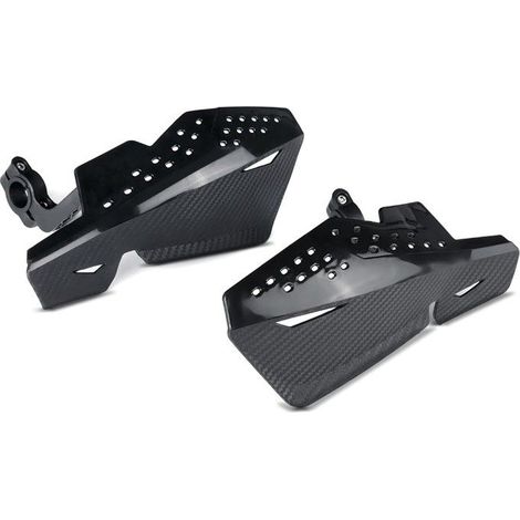 Handschutz - HG4 (Triumph Tiger 955i/Sport) - Carbon-Optik - Universell für 22 mm Lenker - Wind- und Regenschutz