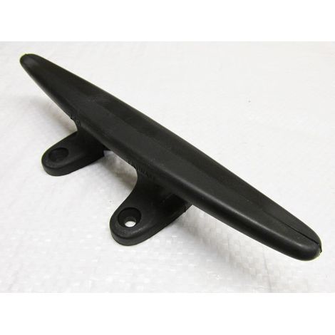 200MM Black Nylon Low Flat 4 Hole Cleat - Marine Boat Deck Rope Tie