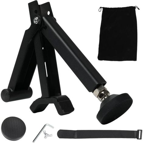 Cric Moto Portable - Support de Levage Pliable pour Roues Avant/Arrière, Compatible avec la Plupart des Motos Dirt, Pit Bike et Road - Noir (1/5)