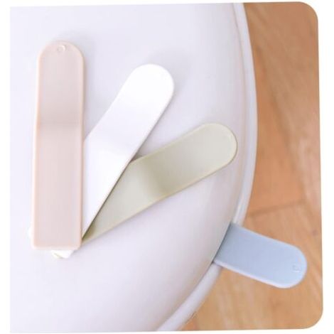 4pièces Poignée De Levage De Couvercle De Toilette Pp Rehausseur Toilettes Simple Et Pratique Couleurs Assorties Pour Maison Et Hôtel Installation Facile Et Hygiénique (1/5)
