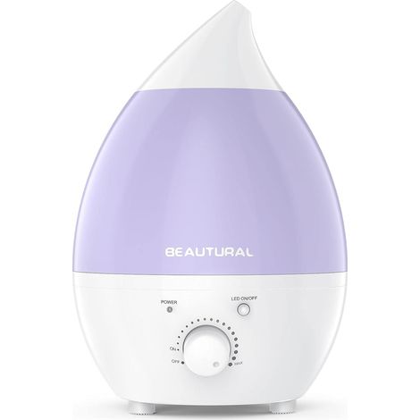 Humidificateur Ultrasons d'Air 1,3L Diffuseur Huiles Essentielles Brumisateur 7 Couleur LED Lumières Pas de Bruit avec Arrêt Automatique (1/5)