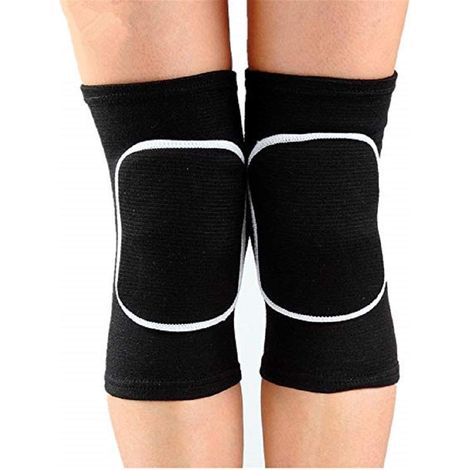 Genouillère rembourrée antidérapante en éponge, respirante, flexible et élastique, idéale pour le football, le volley-ball, la danse, le patinage et (1/4)