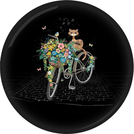 Presse papier Chat vélo Kiub collection Bug Art Jewels (1/2)