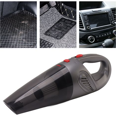 Aspiradora para coche potente, recargable, portátil e inalámbrica, fabricada en ABS, con cepillos integrados, modelo negro. (1/5)