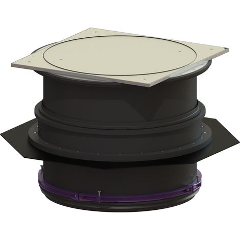 -Aufsatzstück mit Abdeckplatte LW 800, Klasse A/L15 mit WU-Flansch
