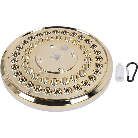 Ortviai Projecteur Solaire pour Mât de Drapeau – 48 LED, Étanche IP65, Autonome 12 h, Doré (1/5)
