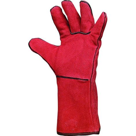PAIRE DE GANT SOUDEUR CROUTE DE CUIR DOUBLÉ taille 10 -S21106 (1/2)