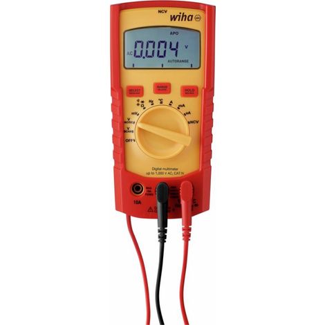 Multimètre Numérique Jusqu'à 1 000 V AC CAT IV avec 2 Piles AAA Incluses