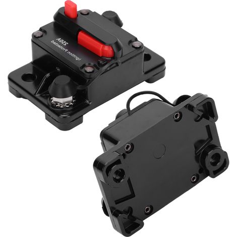 Coupe‑circuit automatique réarmable porte‑fusible cuivre étanche interrupteur rouge DC 12‑42 V 250 A (1/5)