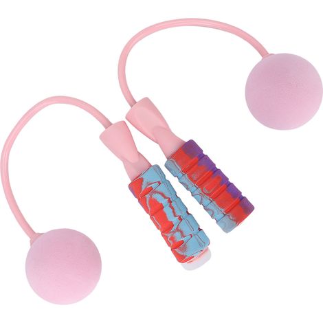 Corde à sauter sans corde pour le fitness, l'entraînement sportif et la combustion des graisses (rose) (1/5)