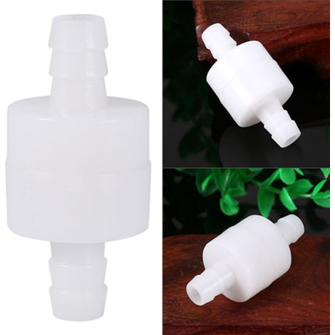 Clapet anti-retour en ligne de 8 mm pour carburant, huile, eau, gaz, air. Unidirectionnel et durable. (1/5)