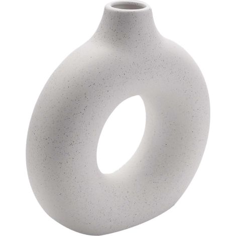 Gefrostetes Blumenarrangement, runde hohle Blumenvase für Heimdekoration, Büroeinrichtung, Wohnzimmer R (1/5)