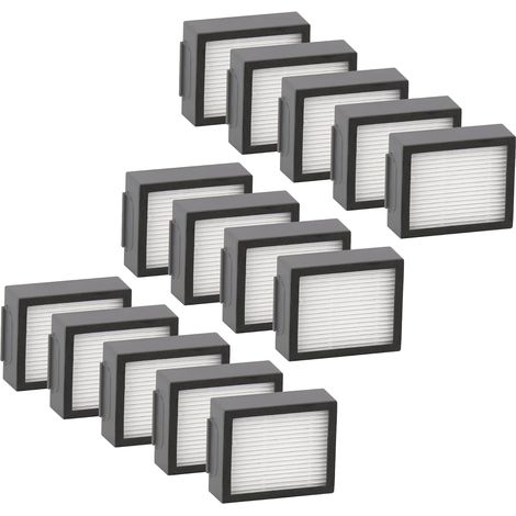 (14 pièces) Filtre HEPA de remplacement compatible avec iRobot Roomba i7 i7+ J7 j7+ Plus i3 i3+ i2 i2+ i1 i1+ i4 i6 i6+ i8 i8+ E5 E6 E7 EVO E I & J Series Kit de filtres Accessoire (PAS POUR Combo J7+ (1/5)